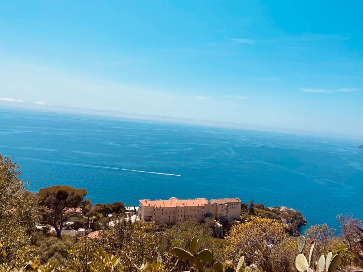 Luxueux Appartement - Vue Mer - Piscine - Free Parking - Monaco Cap-d'Ail Eksteriør bilde
