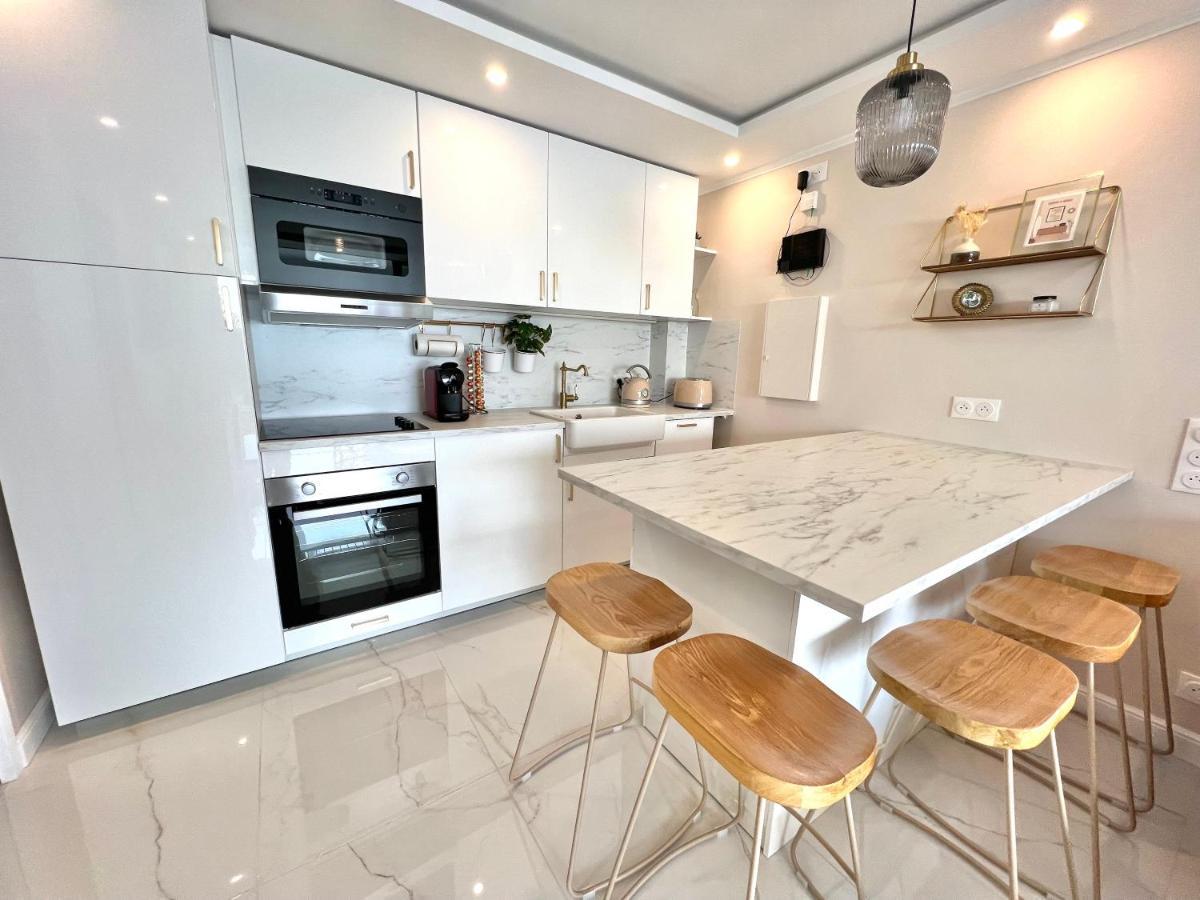 Luxueux Appartement - Vue Mer - Piscine - Free Parking - Monaco Cap-d'Ail Eksteriør bilde