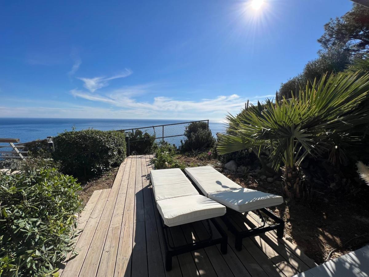 Luxueux Appartement - Vue Mer - Piscine - Free Parking - Monaco Cap-d'Ail Eksteriør bilde