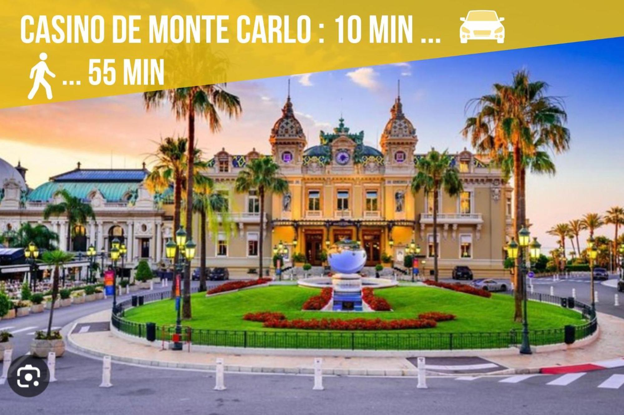 Luxueux Appartement - Vue Mer - Piscine - Free Parking - Monaco Cap-d'Ail Eksteriør bilde