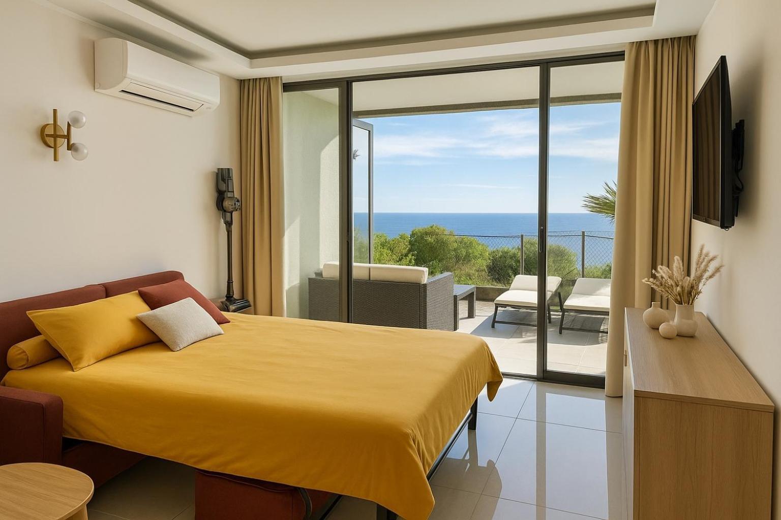 Luxueux Appartement - Vue Mer - Piscine - Free Parking - Monaco Cap-d'Ail Eksteriør bilde